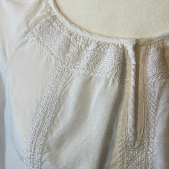 J Crew peasant blouse with lace detail XS - Picture 2 of 10